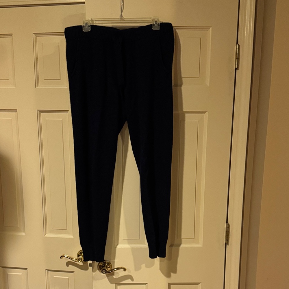 Minnie Rose 100% Cashmere Navy Joggers